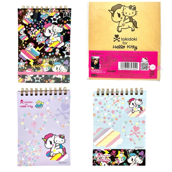 Tokidoki x Hello Kitty Spiral Notepad Memo Sanrio 2009 Lot of 3 Bundle HTF NEW - Picture 3 of 4